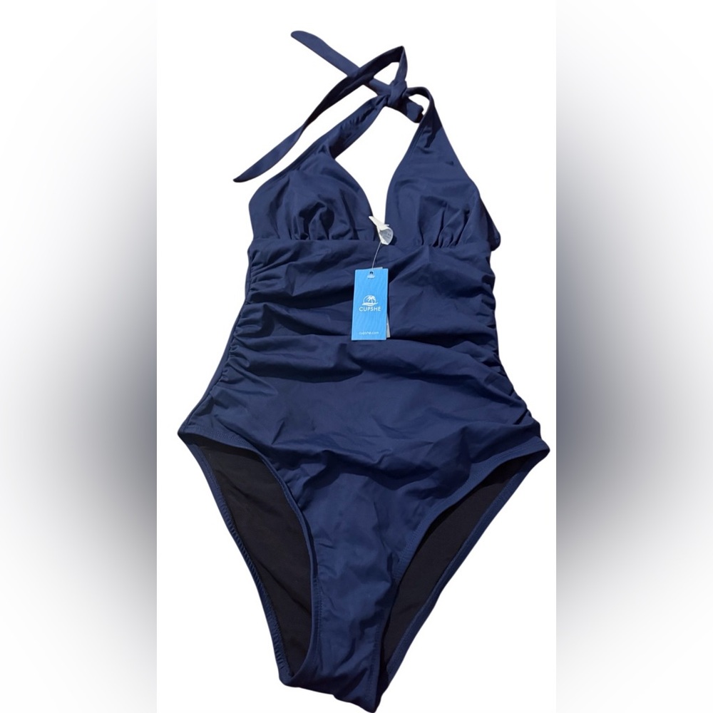 NWT Cupshe Navy Blue womens Swimwear